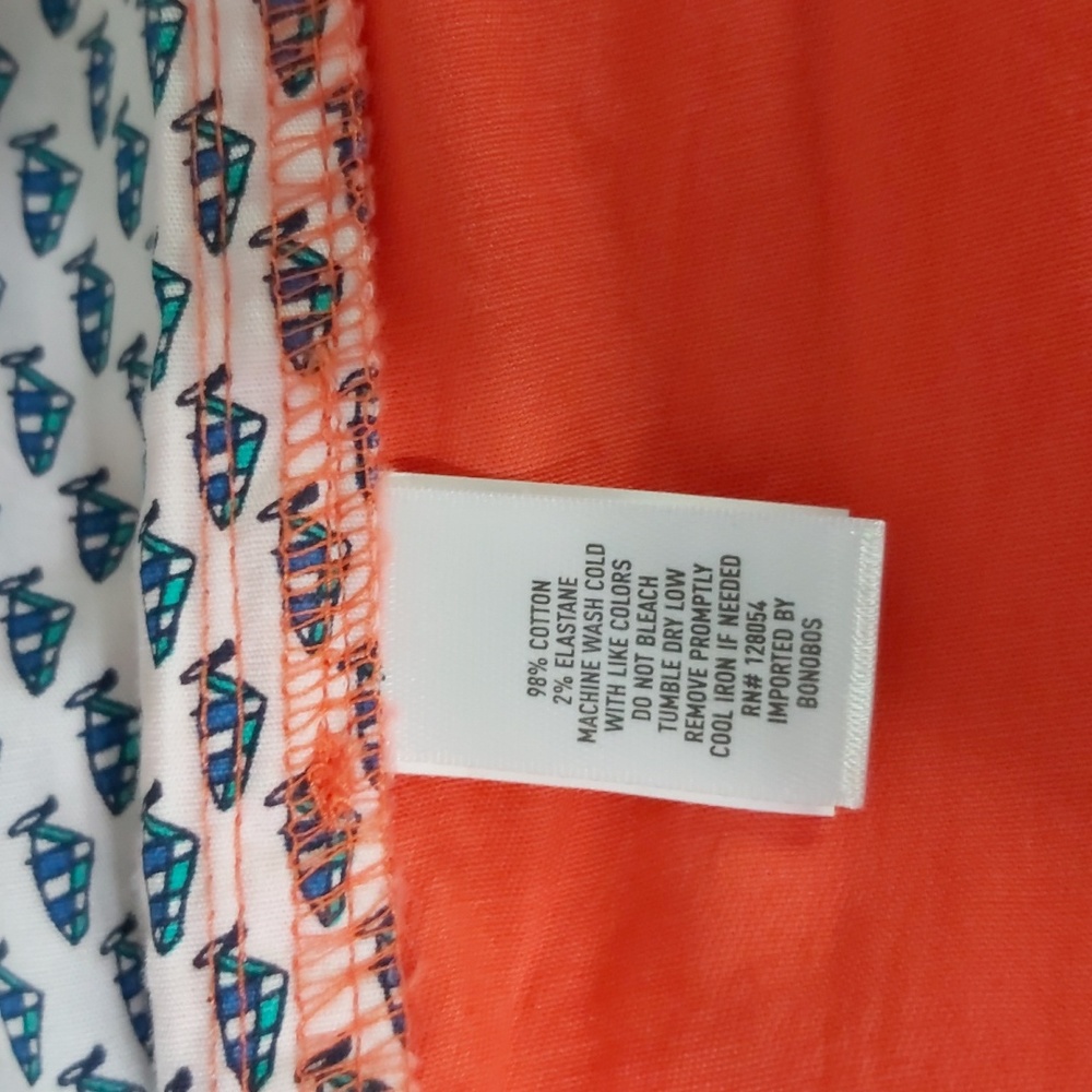 6. Bonobos Orange Drawstring Shorts - Picture 8 of 8